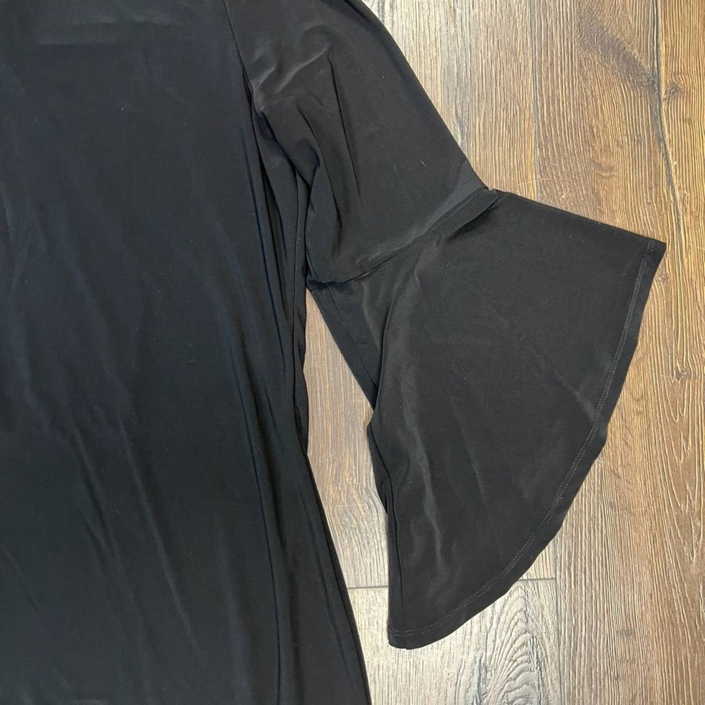 White House black market Mock-Neck Black Knit Shift Dress SZ XL
