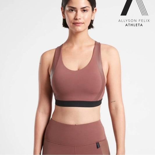 🆕 Allyson Felix x Athleta Sports Bra ultimate legend bra D-DD SZ SM