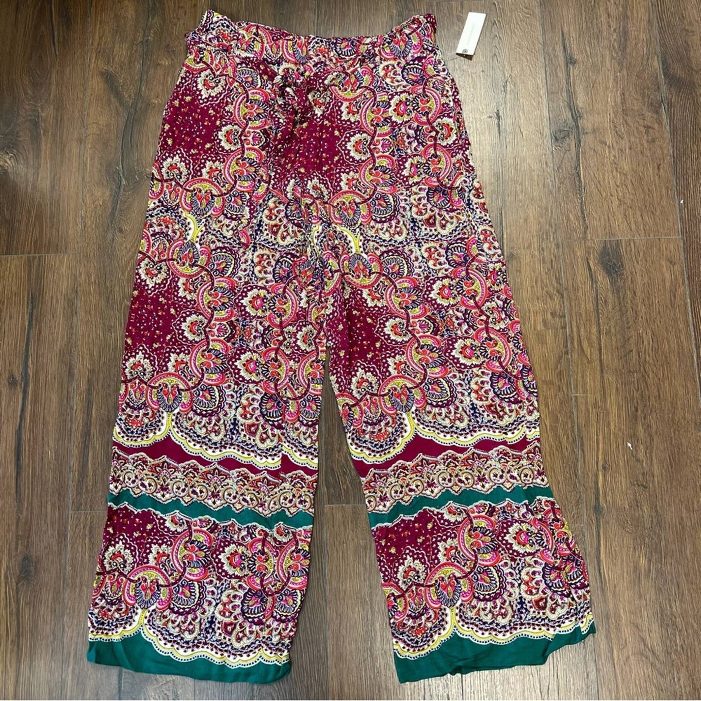 🆕 Anthropologie belted paisley Paluzza pants SZ 12