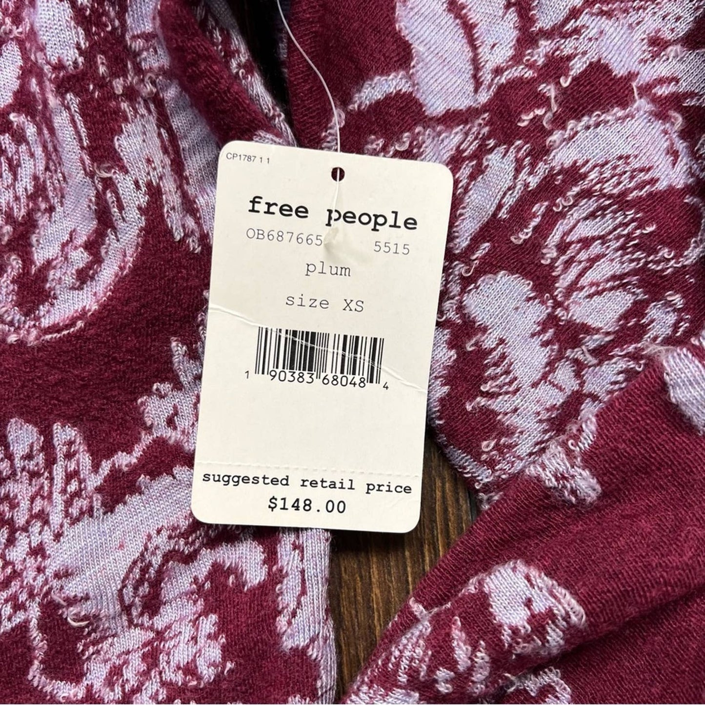 🆕 FREE PEOPLE Plum Purple Farrah Wool Blend Sweater Dress SZ XS