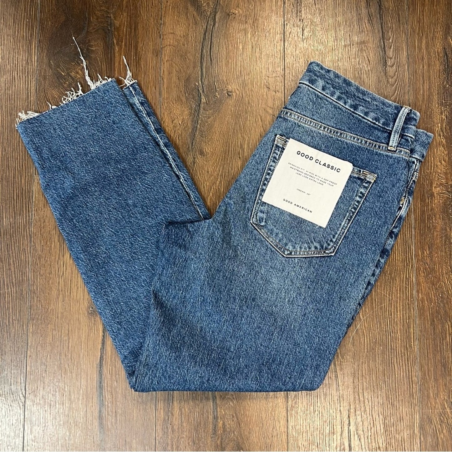 NEW Good American Good Classic Raw Hem SZ 14/32