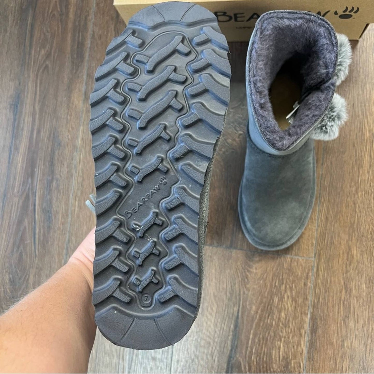 🆕 BEARPAW Ashlyn Suede Water- and Stain-Repellent Boot SZ 7