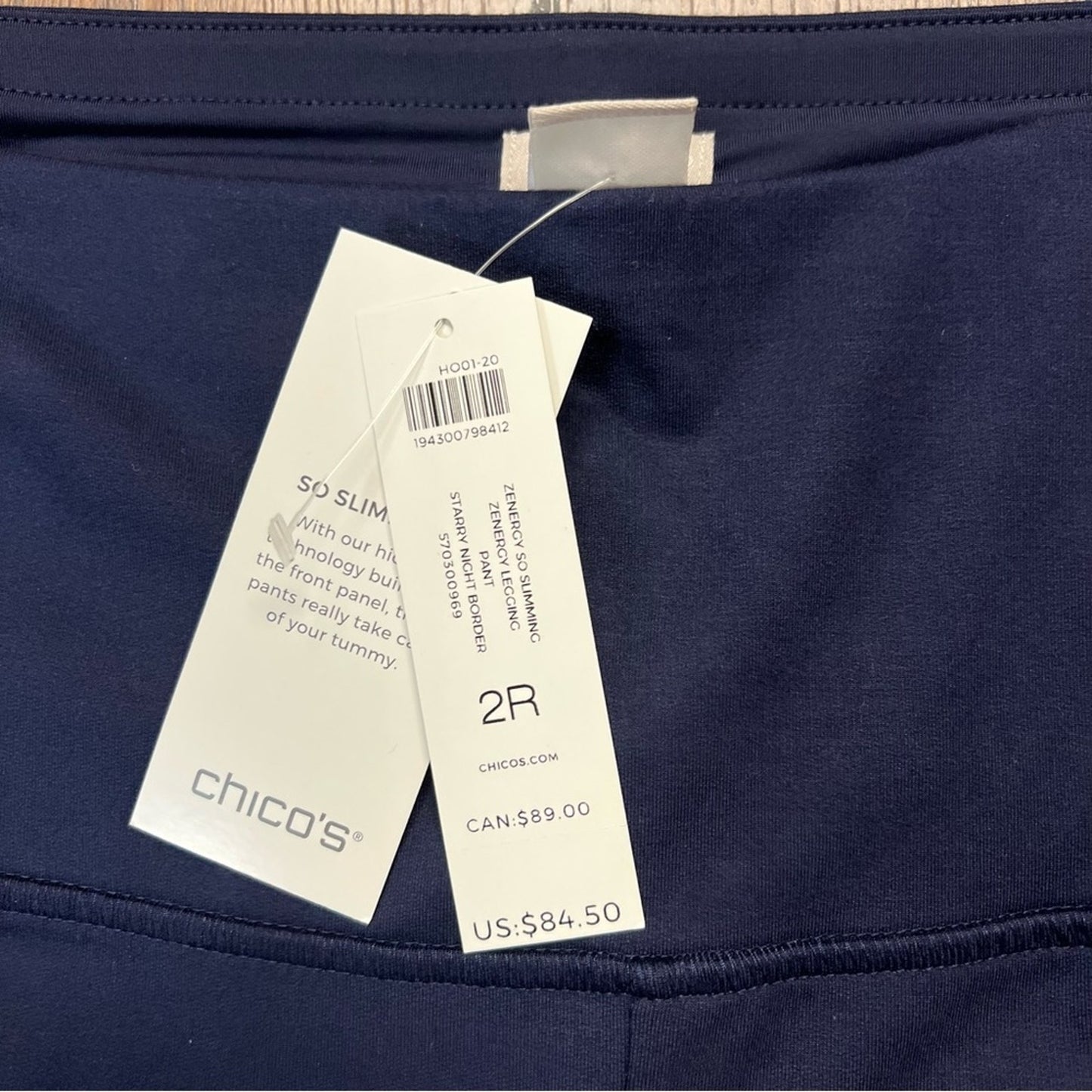 NWT CHICO’S Zenergy So Slimming Constellation-Border Leggings SZ 2/12