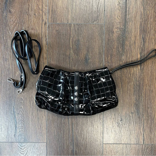 Brighton patent leather crossbody clutch