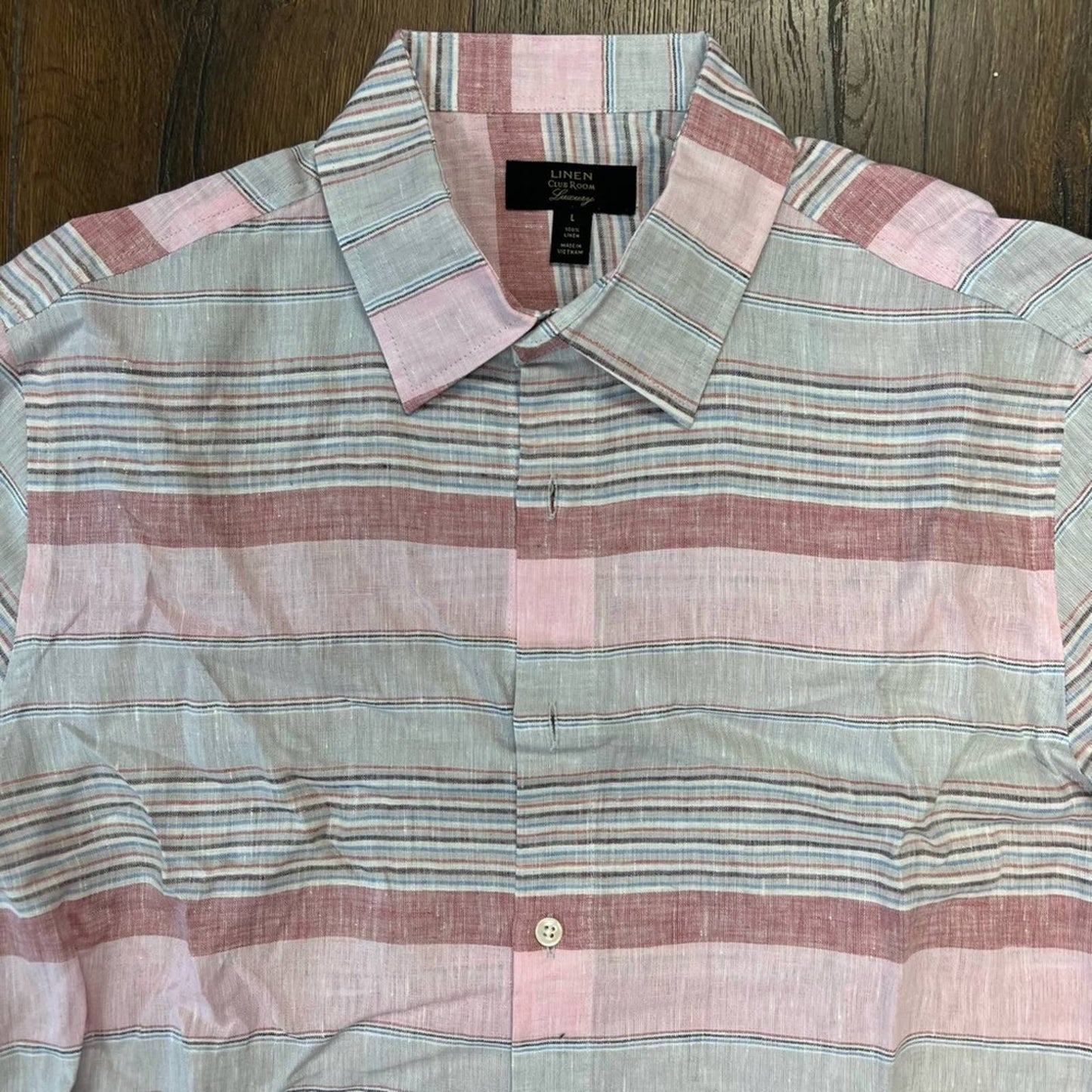 Linen club room luxury button down SZ LG