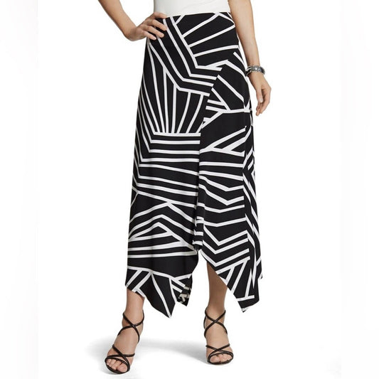 Chico’s striped Maxi SZ 2/LG