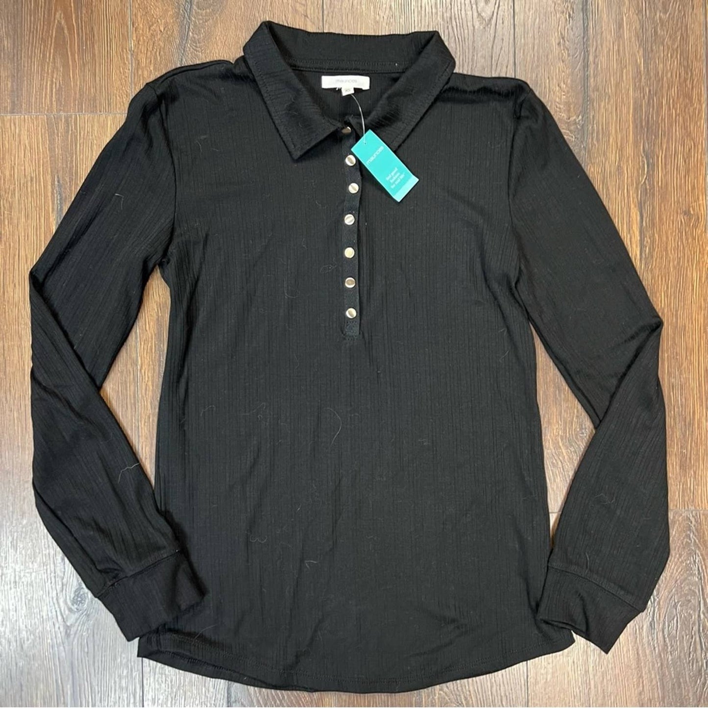 🆕 Maurice’s black ribbed Henley SZ XS