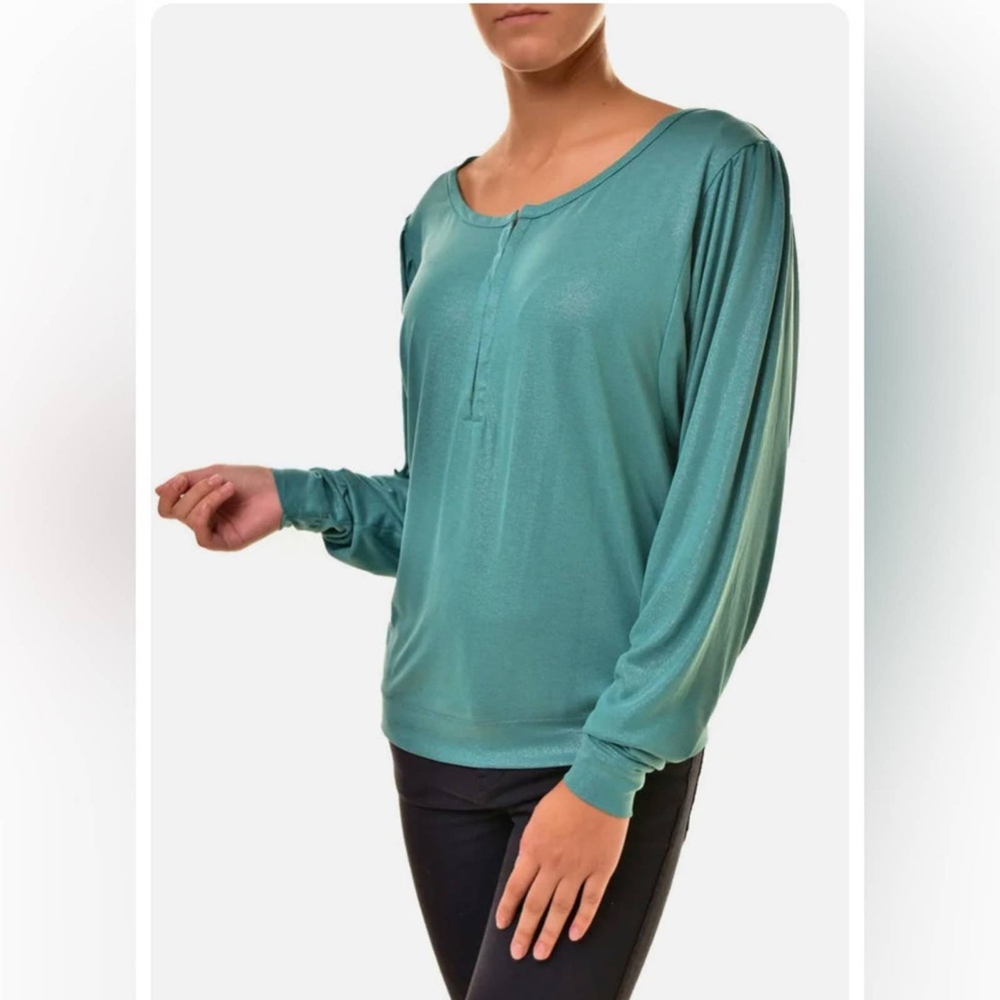 🆕 FREE PEOPLE Womens Top Olivia
Glitter Cosy Fit Soft Evergreen SZ XS