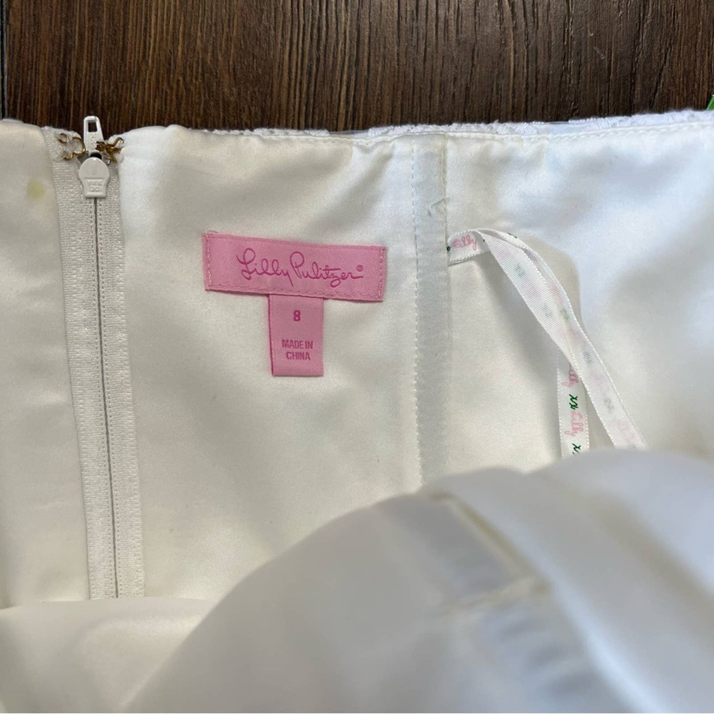 🆕 Lilly Pulitzer Payton Resort White, Pinwheel Organza Dress SZ 8