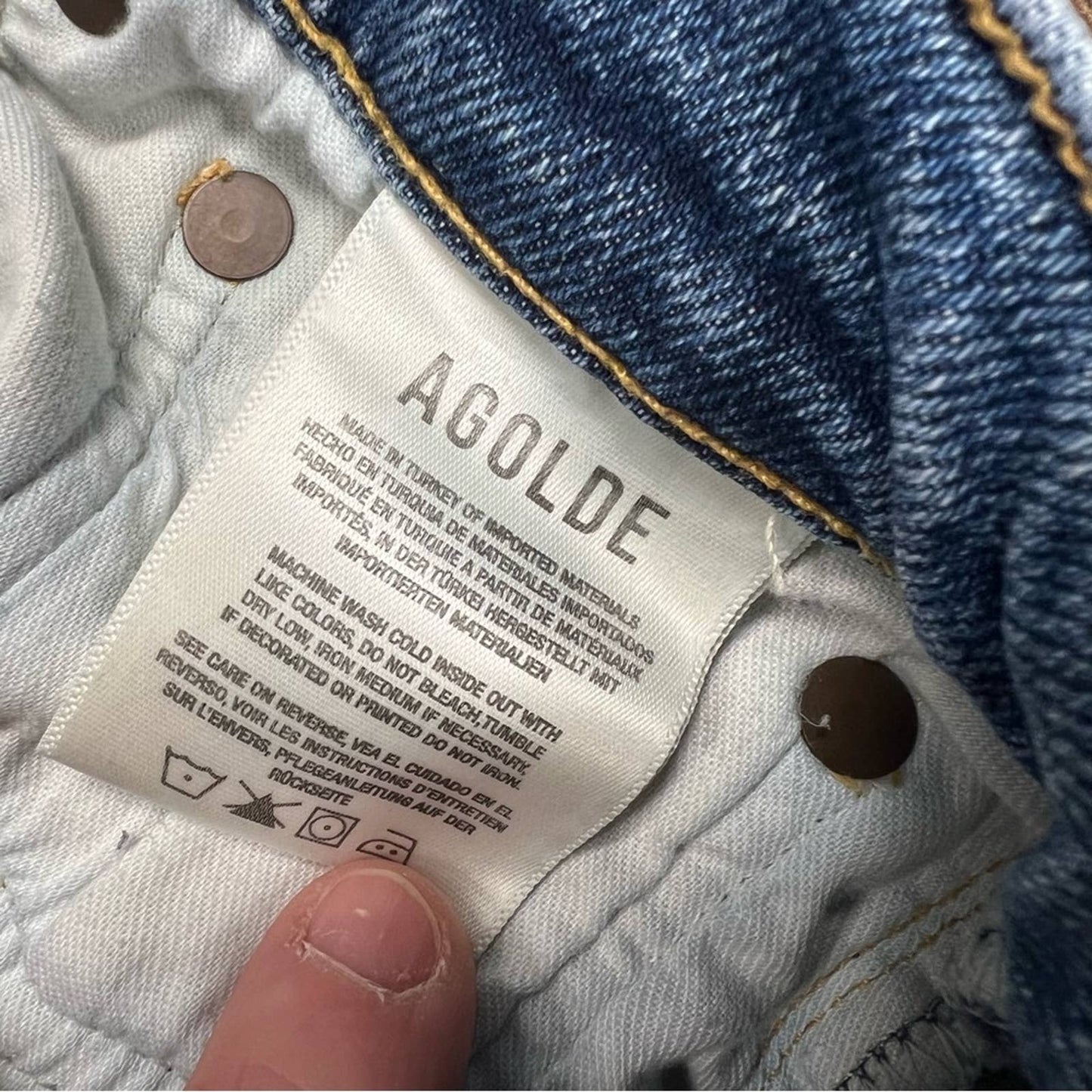 AGOLDE Pinch Waist Hi Rise Skinny in Amped SZ 29/8