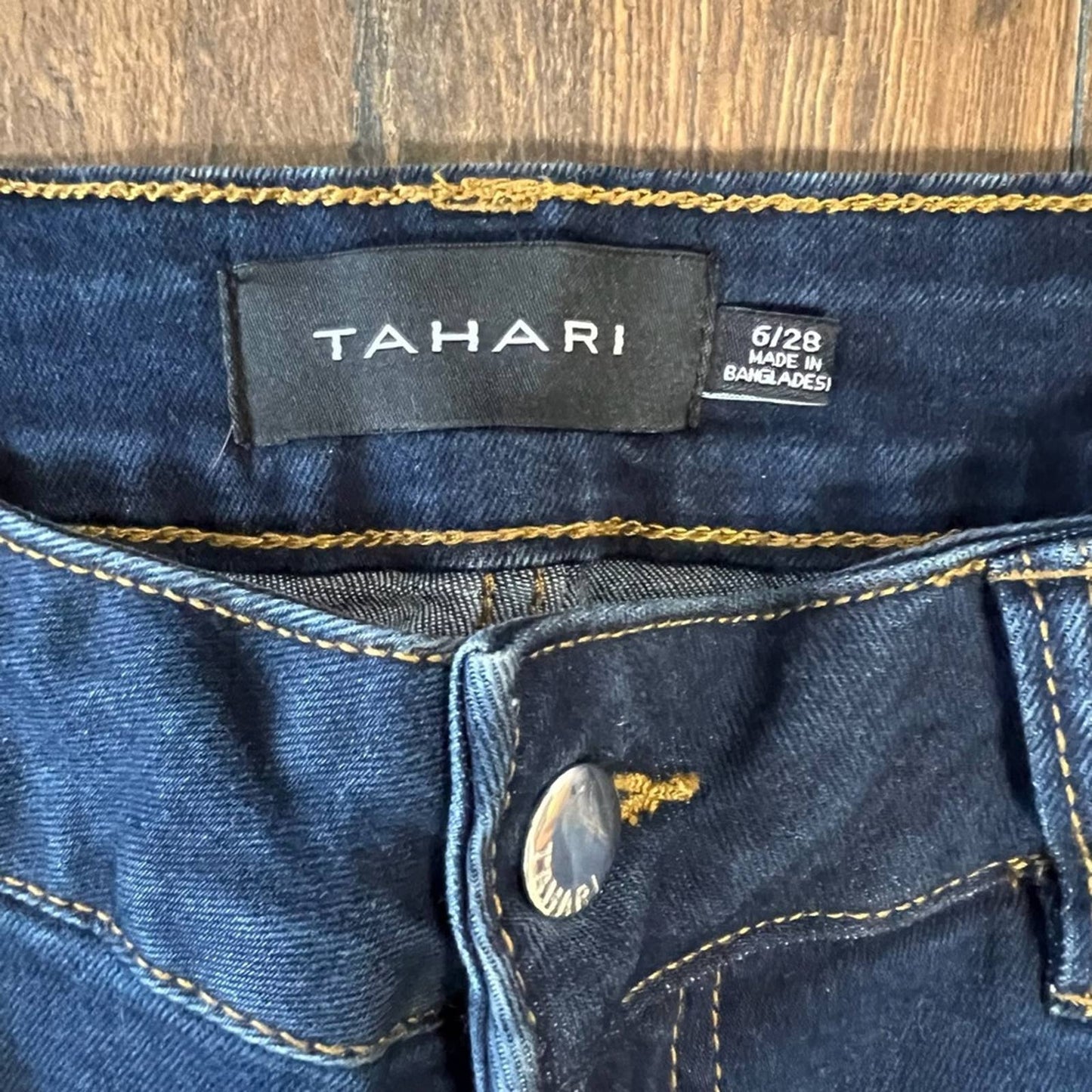 TAHARI MID-RISE STRETCH DENIM ANKLE JEANS SZ 6/28