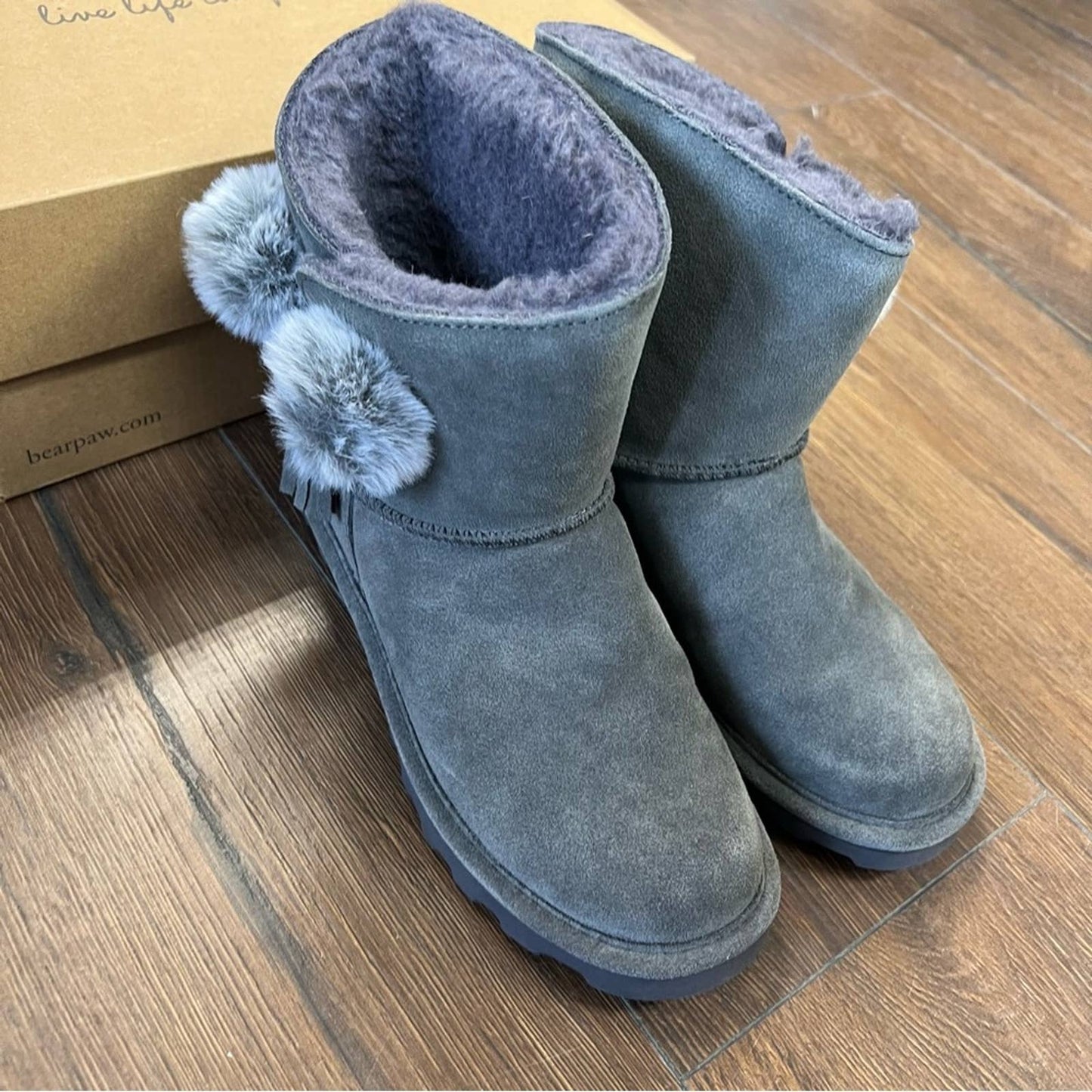 🆕 BEARPAW Ashlyn Suede Water- and Stain-Repellent Boot SZ 7