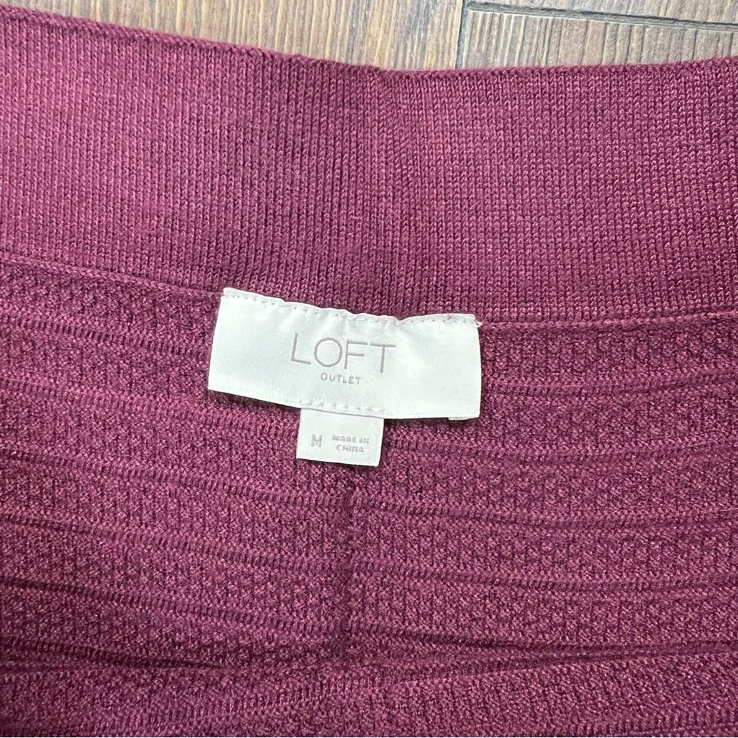 Loft Outlet Knit pencil skirt SZ MED
