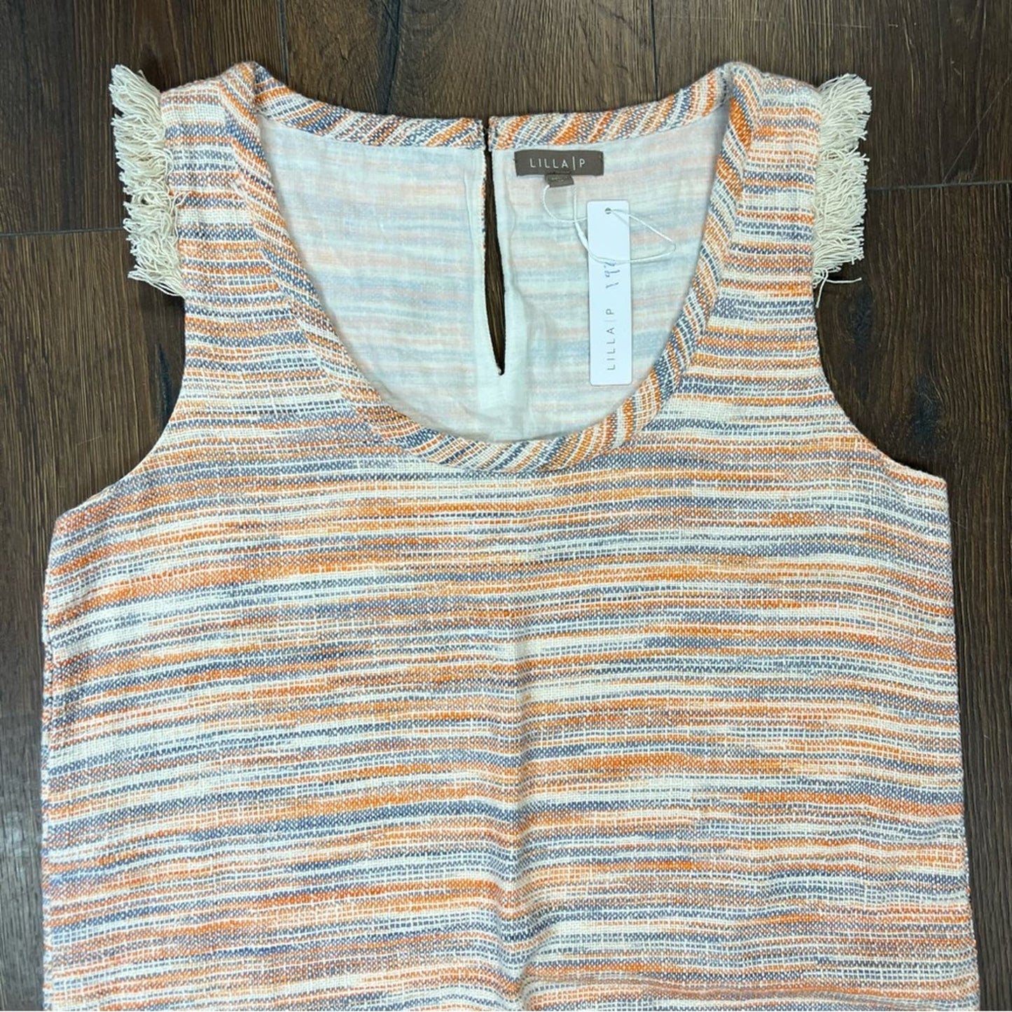 🆕 Lilla P. Cotton Woven Slub Shift Dress SZ MED