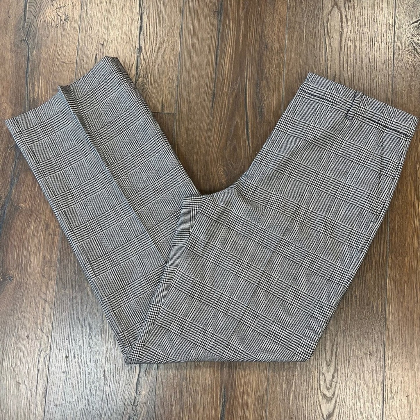 Gerard Darel Lea checkerd wool blend wide leg pant SZ 40/4