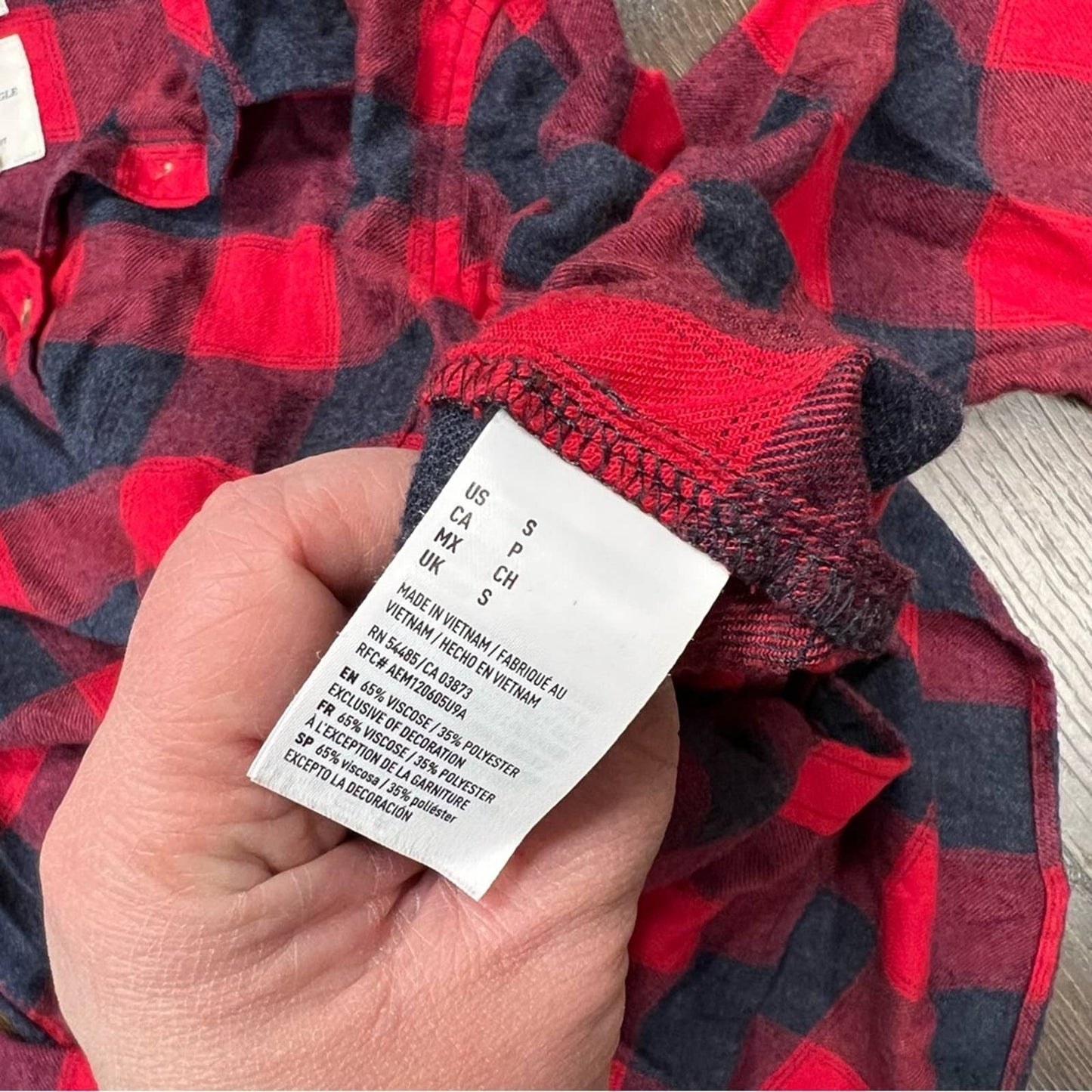 American Eagle Outfitters AE Ahh-mazingly Soft boyfriend flannel SZ SM