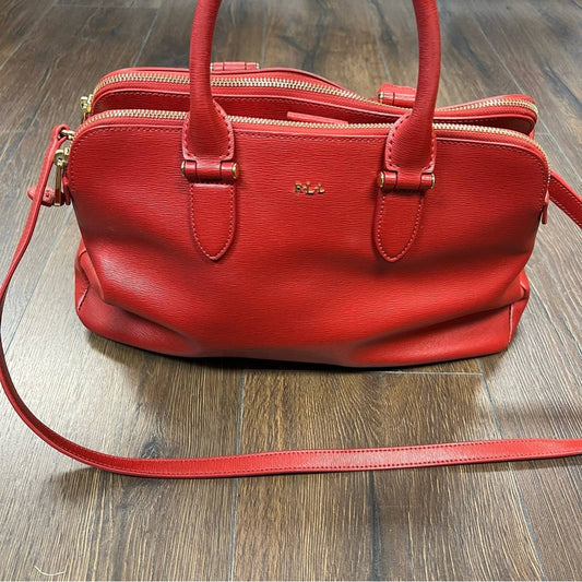 Ralph Lauren Newberry red satchel