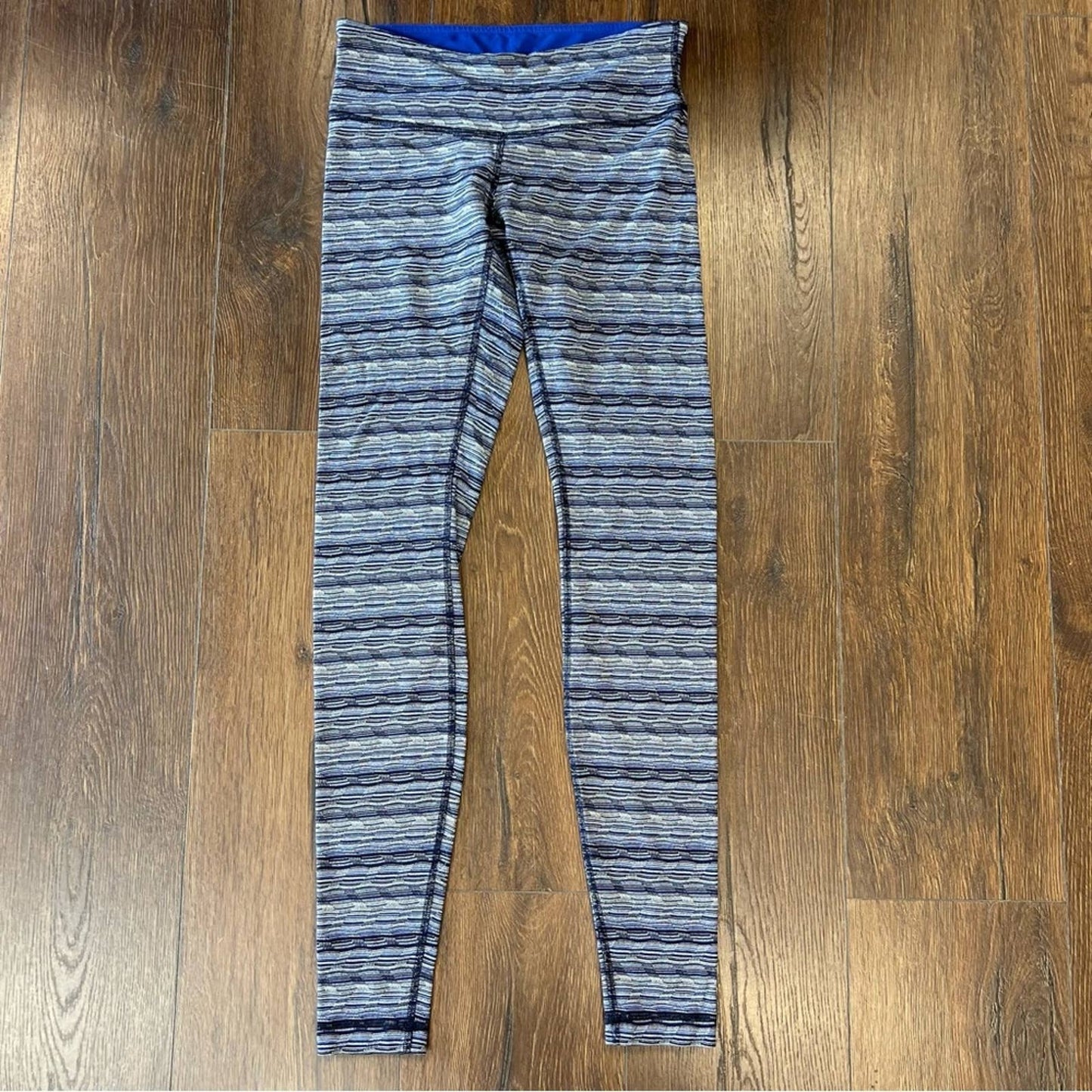 Lululemon Wunder Under Pant III Space Dye Twist Sapphire Blue Multi SZ 6