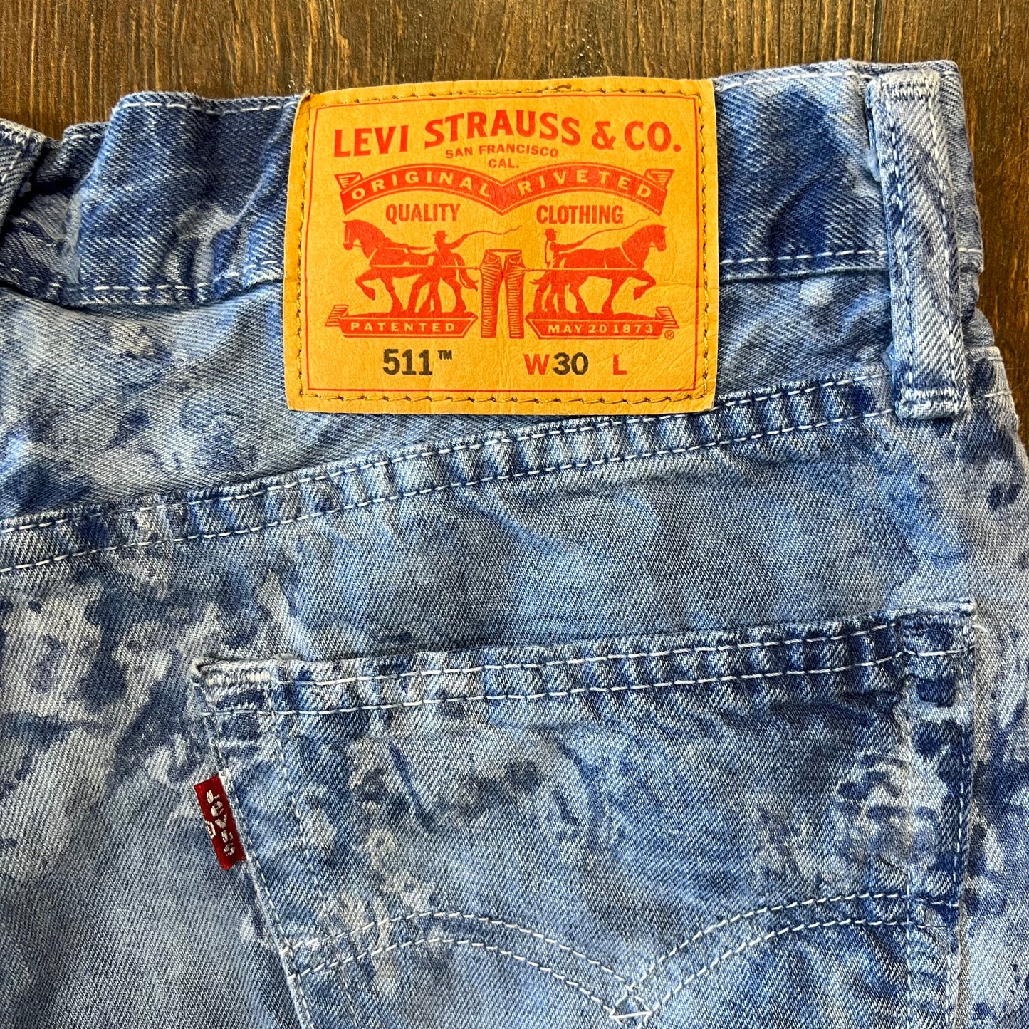 Levi’s 511 tye dye shorts SZ 30