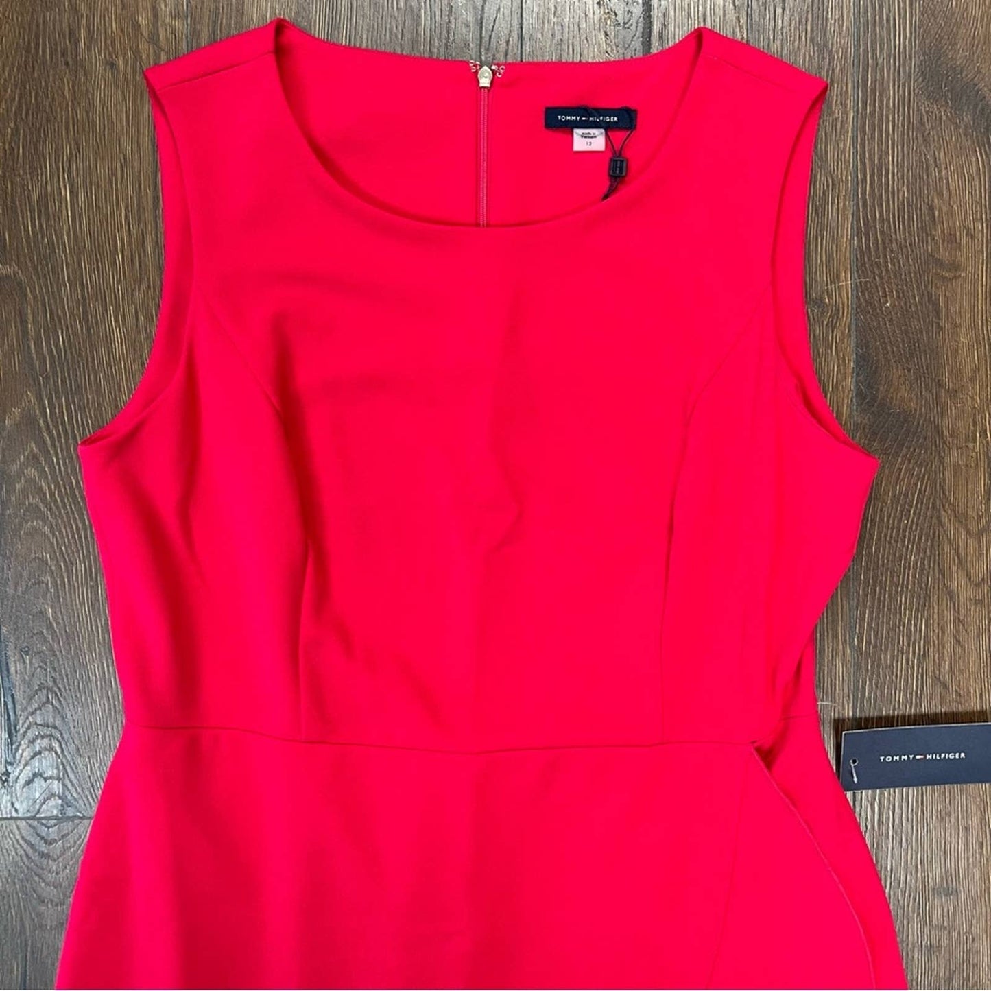 🆕 Tommy Hilfiger ruffle hem, fit and flare dress SZ 12