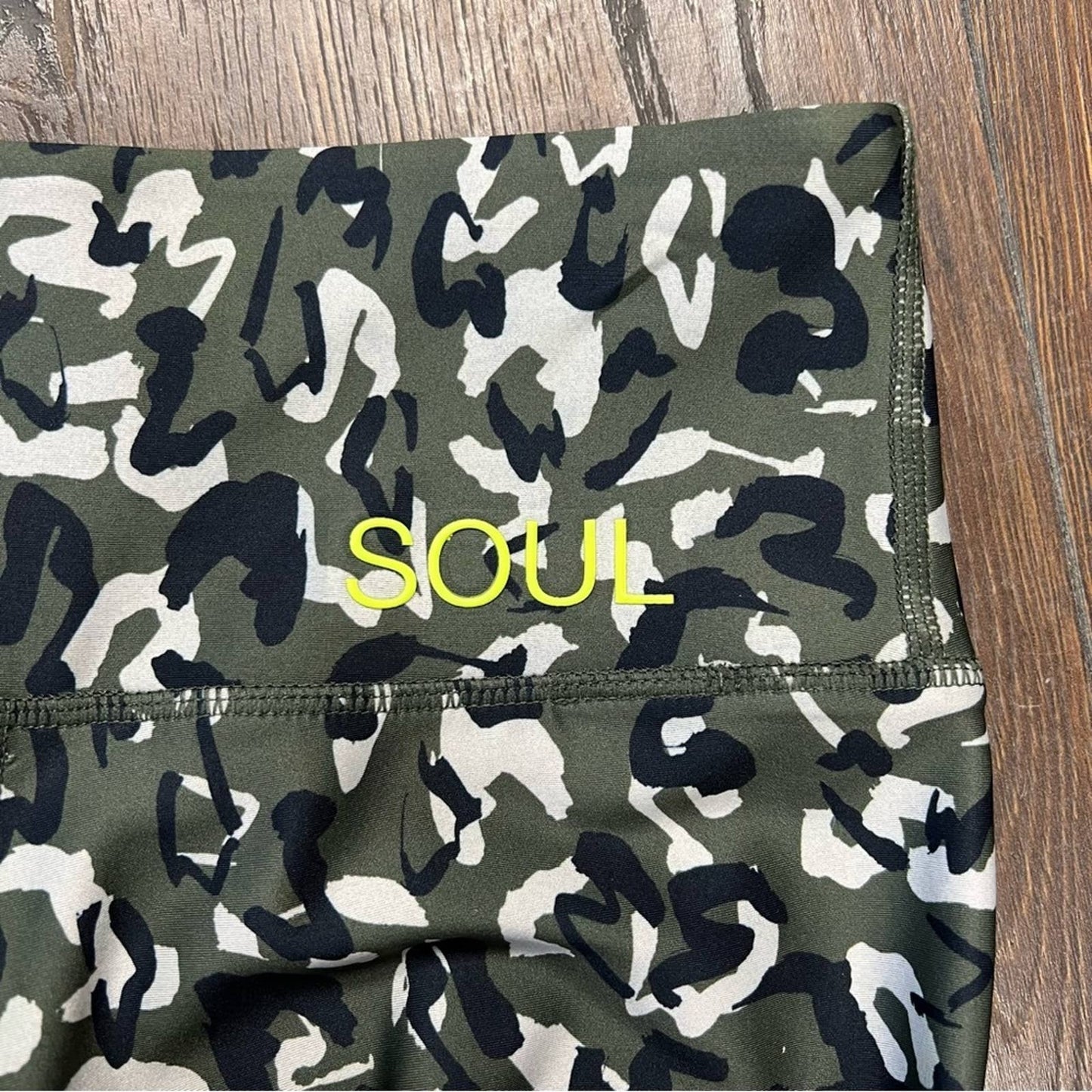 SOUL by soulcycle, leopard camo leggings
SZ XS