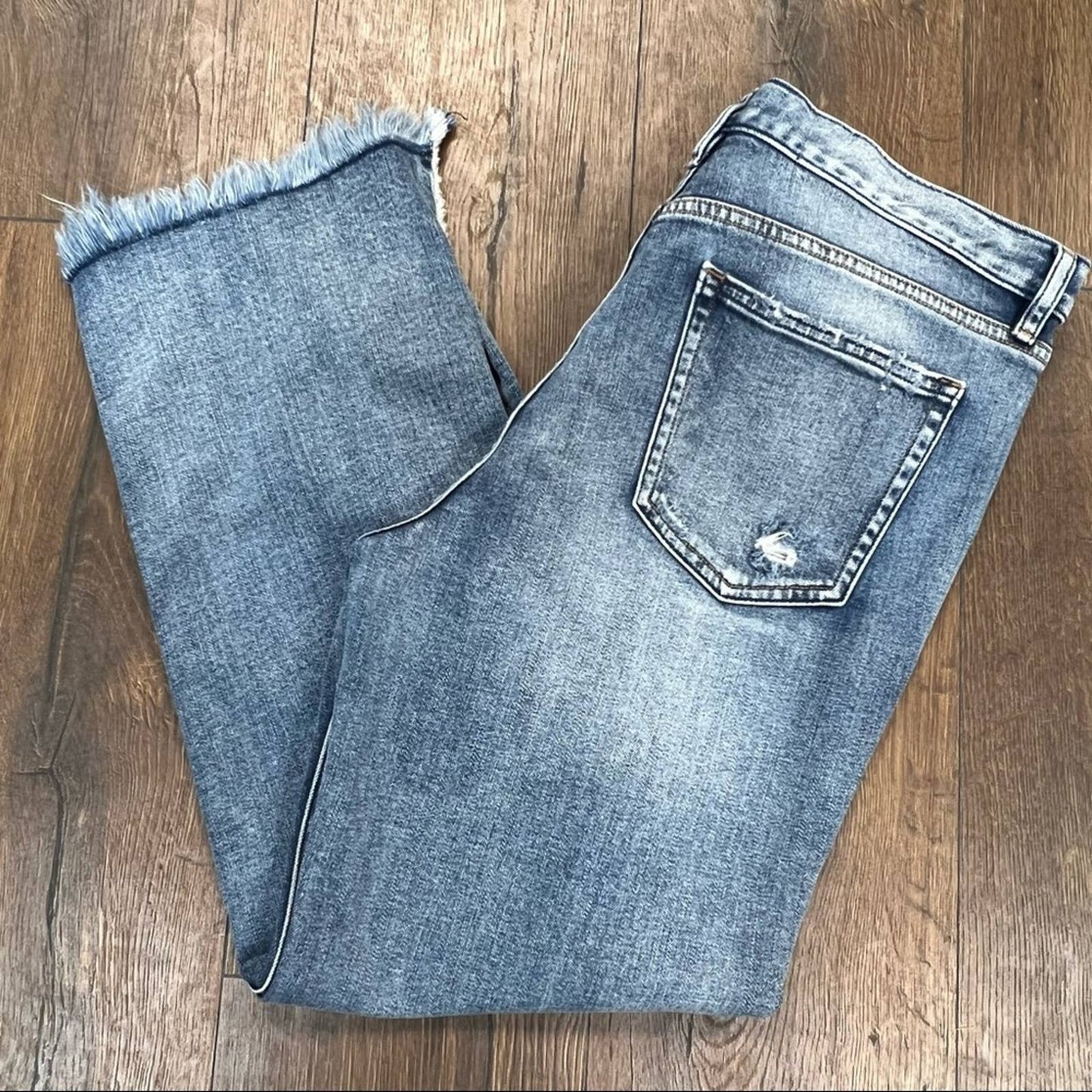 Silver jeans distressed vintage ankle straight SZ 32/12