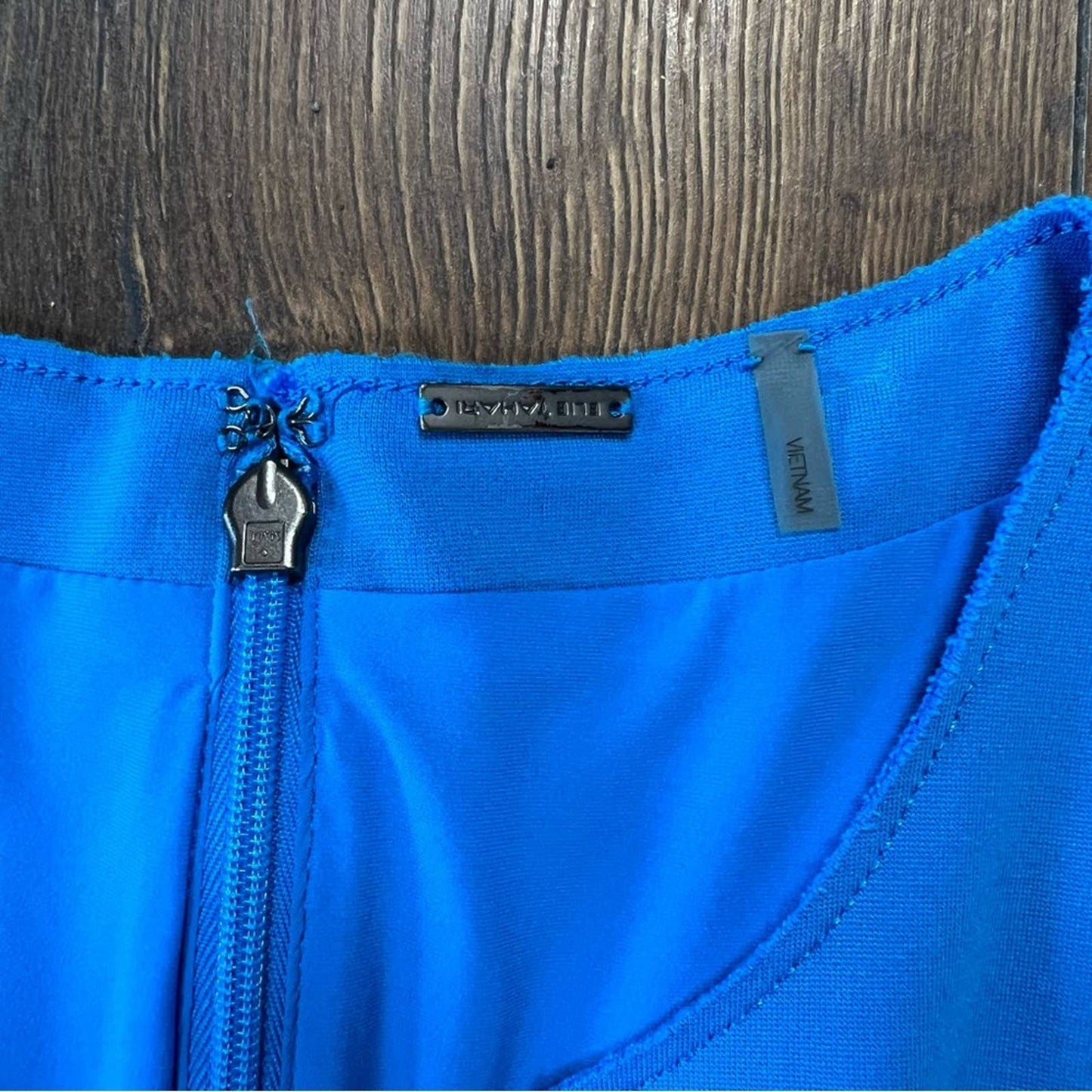 Elie Tahari Blue Elicia A-Line Dress SZ 6