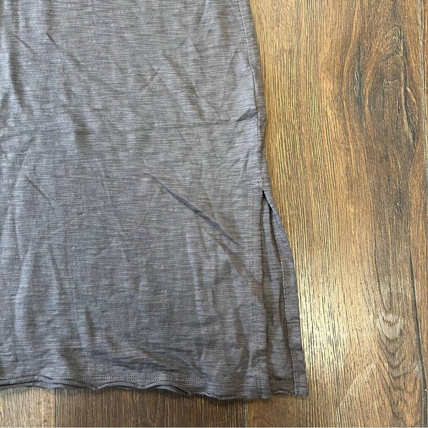 Lilla P gray pima cotton pocket shirt dress SZ SM