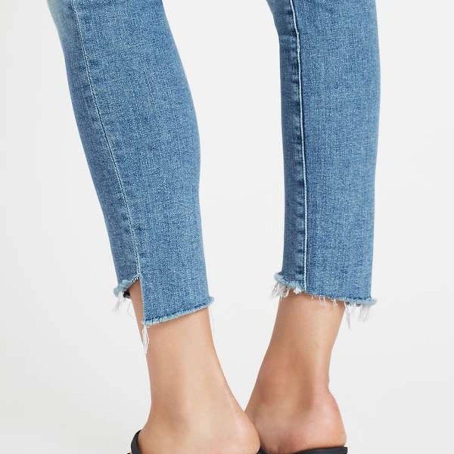 MOTHER The Stunner Zip Ankle Step Fray in Camp Expert SZ 28/6
