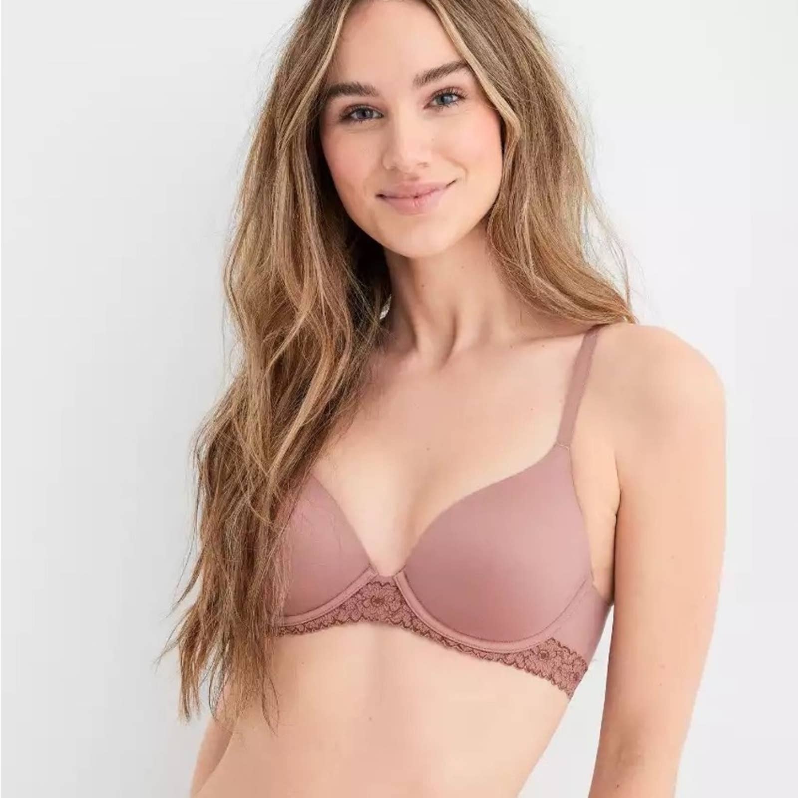 Aerie Real Sunnie Full Coverage Lightly Lined Bra, Strand, Aerie for  American Eagle