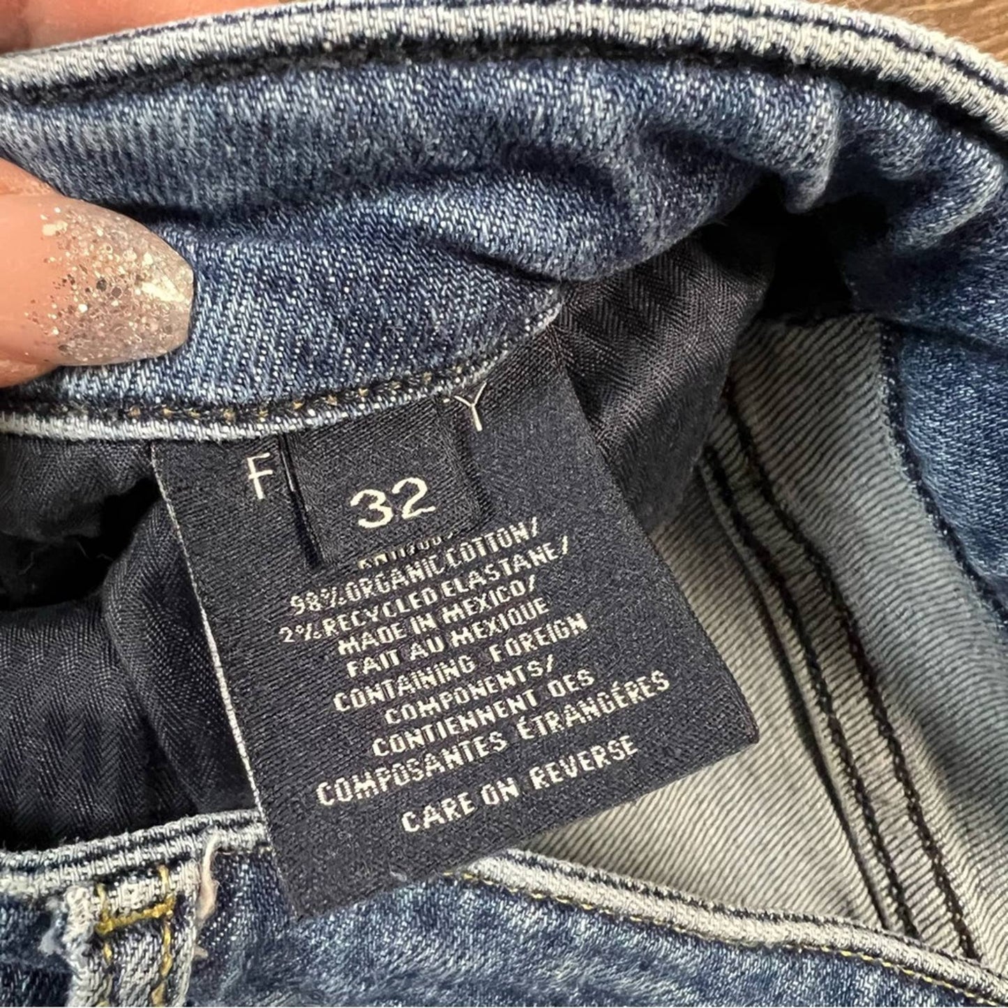 Fidelity denim Twiggy High Waist Crop Slim Jeans SZ 32/12