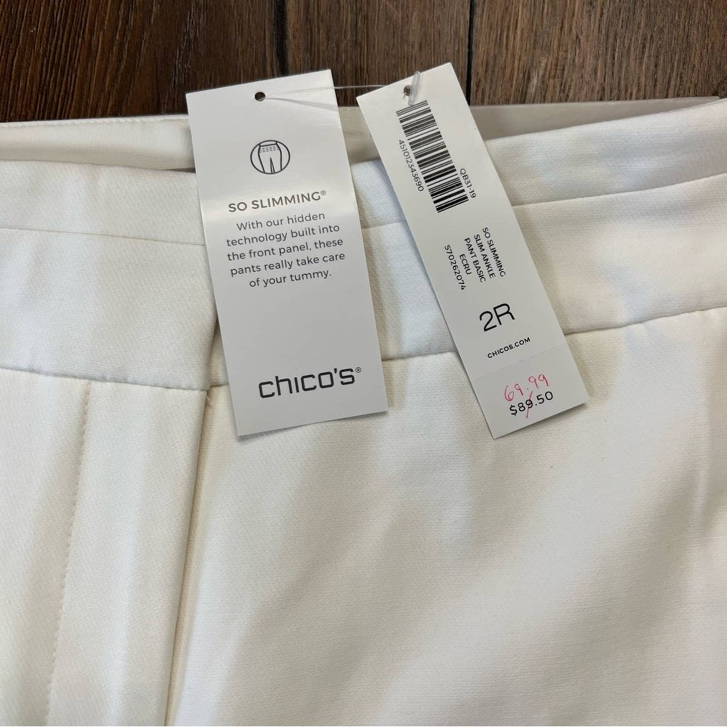 🆕 Chicos So Slimming Sophia Slim Ankle Pants SZ 2/12