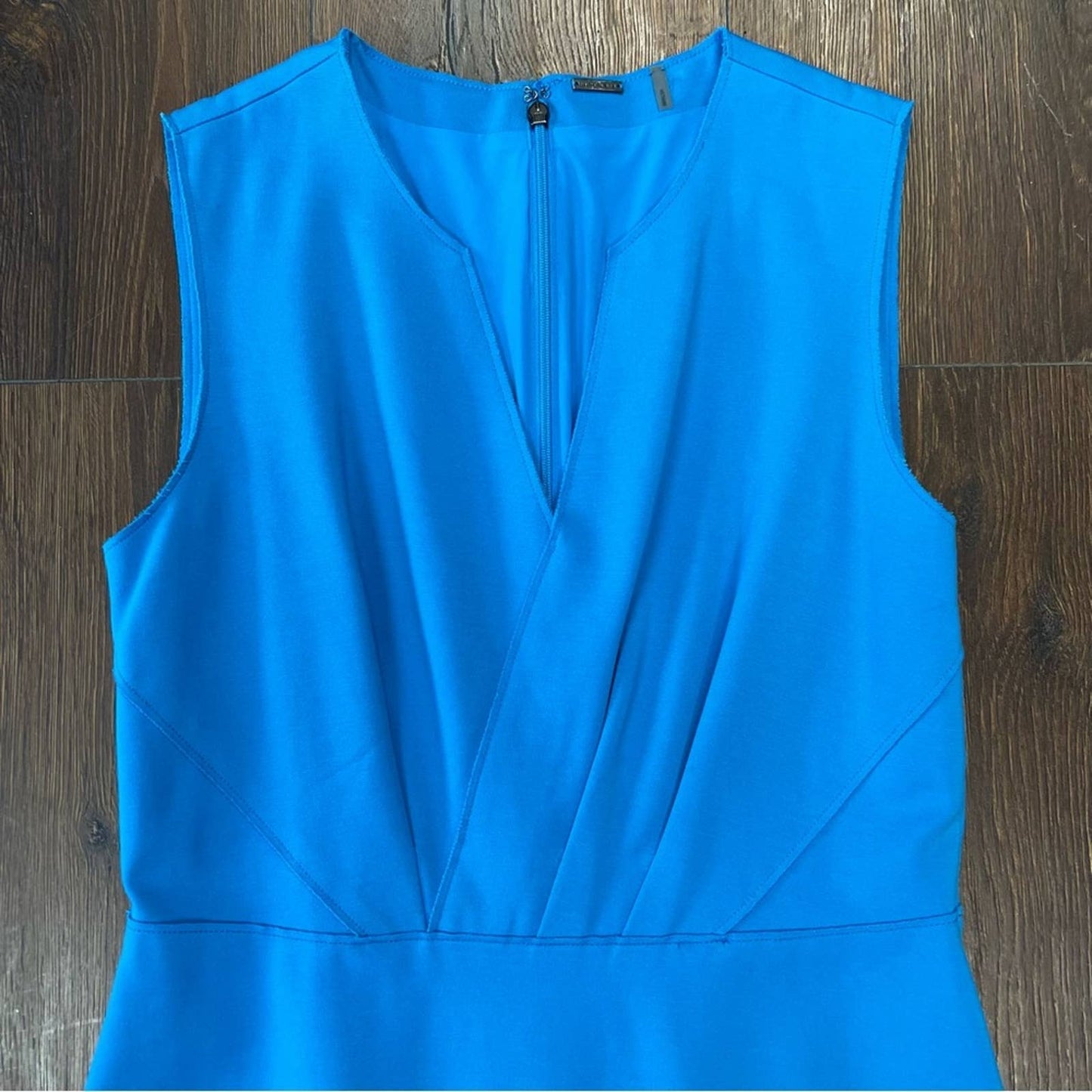 Elie Tahari Blue Elicia A-Line Dress SZ 6