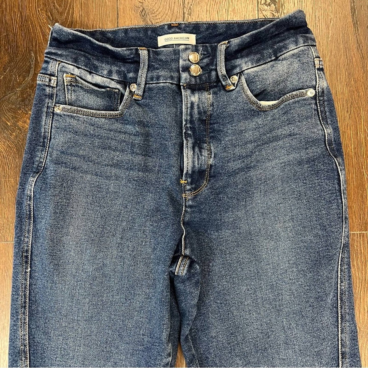 Good American Good Straight twisted seam Jeans SZ 28/6