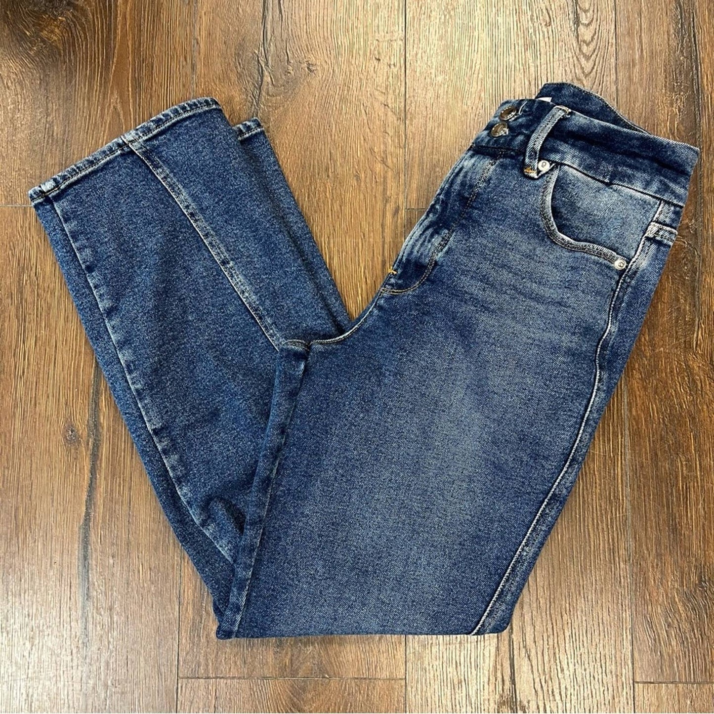 Good American Good Straight twisted seam Jeans SZ 28/6