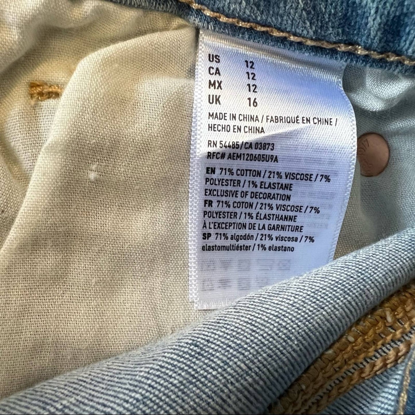 American eagle high-rise Shortie SZ 12