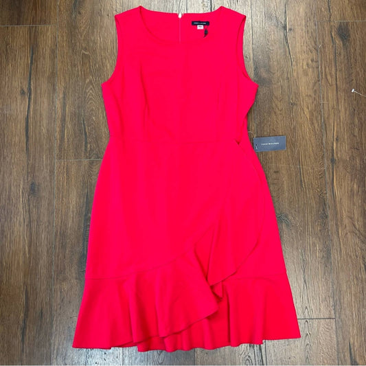 🆕 Tommy Hilfiger ruffle hem, fit and flare dress SZ 12