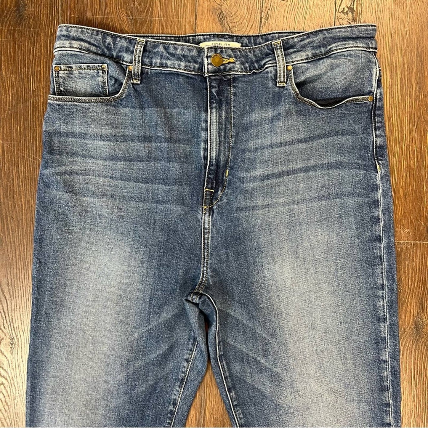 Fidelity denim Twiggy High Waist Crop Slim Jeans SZ 32/12
