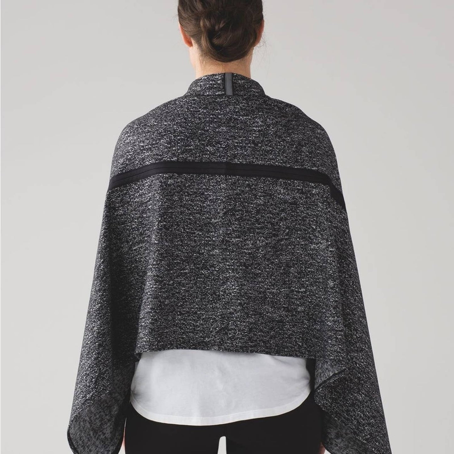 Lululemon Vinyasa Wrap Running Luon Suited Jacquard Black White / Black